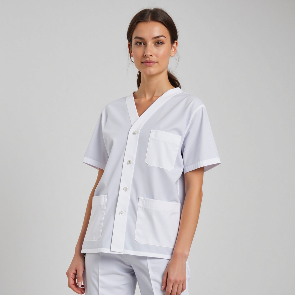 Blouse avec boutons pression