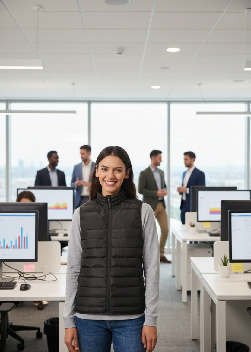 Bodywarmer de Travail Femme Matelassé IDEAL BASIC BRAND