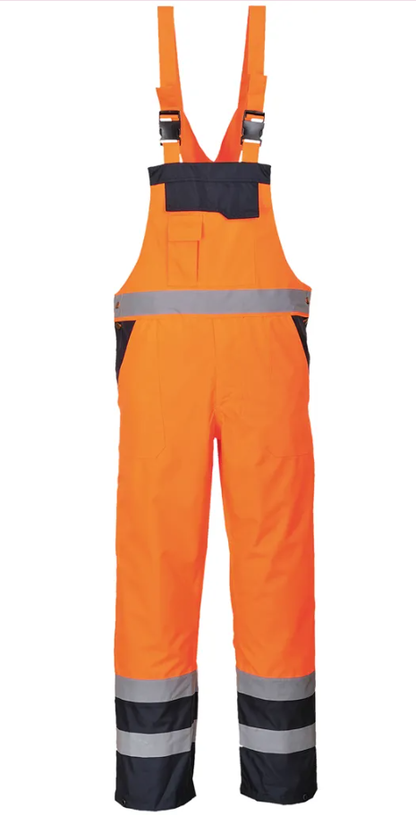 Cotte à Bretelles de Travail Haute Visibilité Unisexe Non Doublée PORTWEST