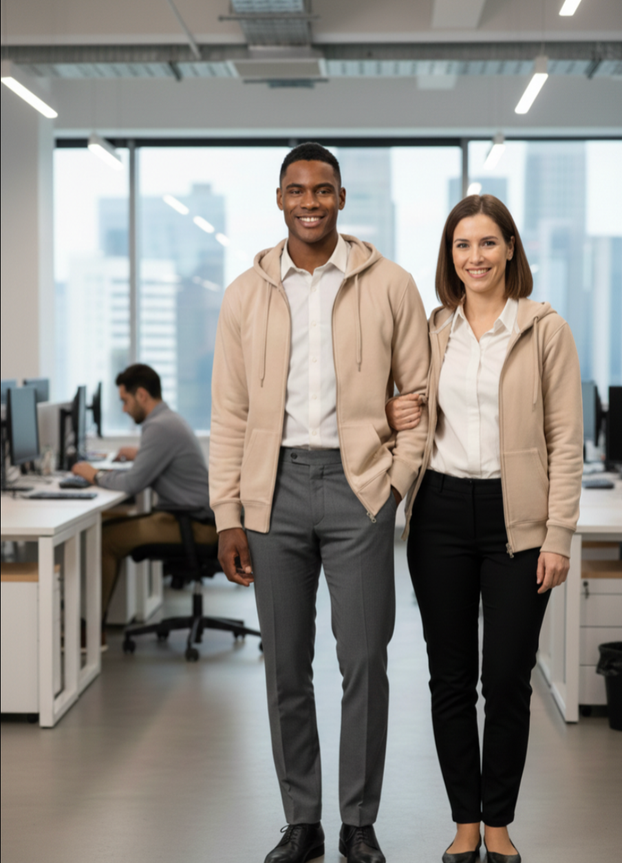 Sweat à Capuche Unisexe avec Zip KARIBAN