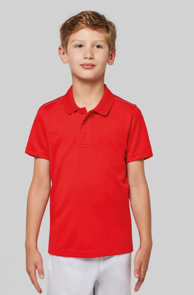 Polo de Sport Enfant Unisexe 100% Polyester Interlock PROACT