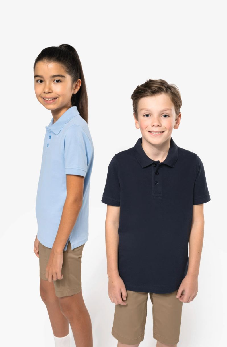 Polo de Sport Enfant Unisexe 100% Coton KARIBAN