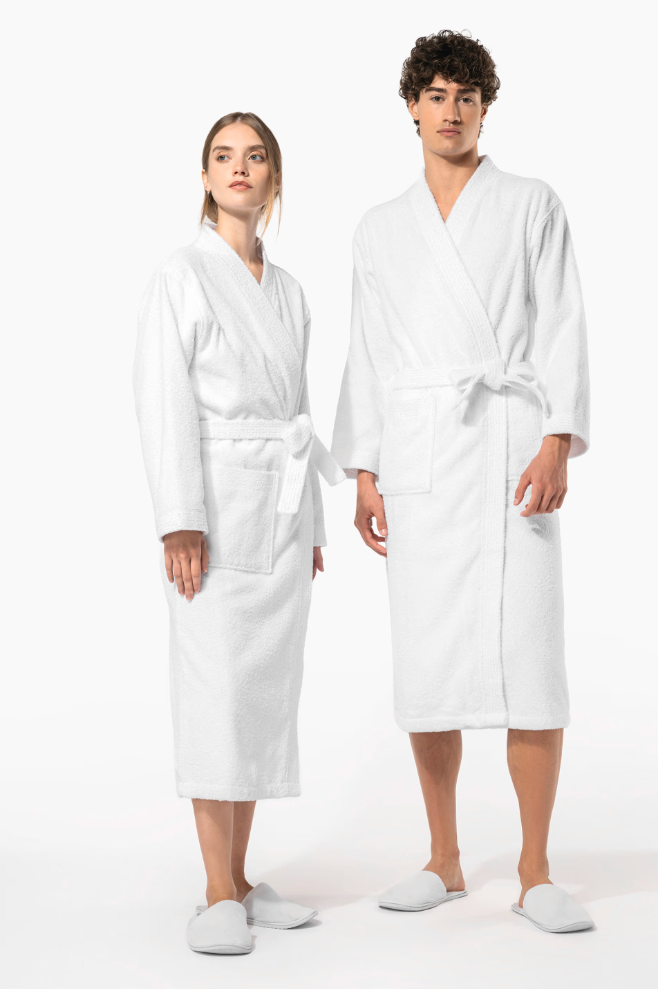 Peignoir de Bain Unisexe 100% Coton Col Kimono KARIBAN