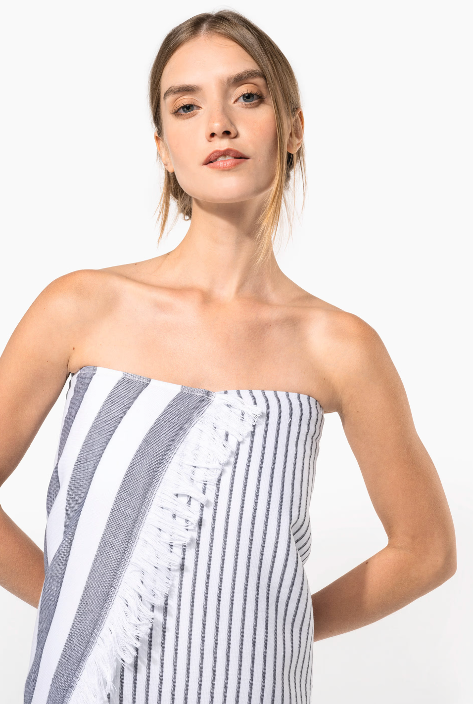 Serviette Fouta Rayée 100% Coton KARIBAN