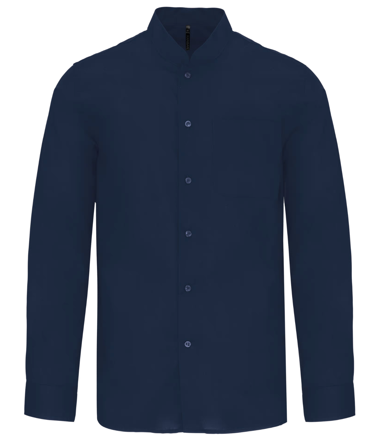 Chemise de Service Homme Manches Longues Col Mao KARIBAN