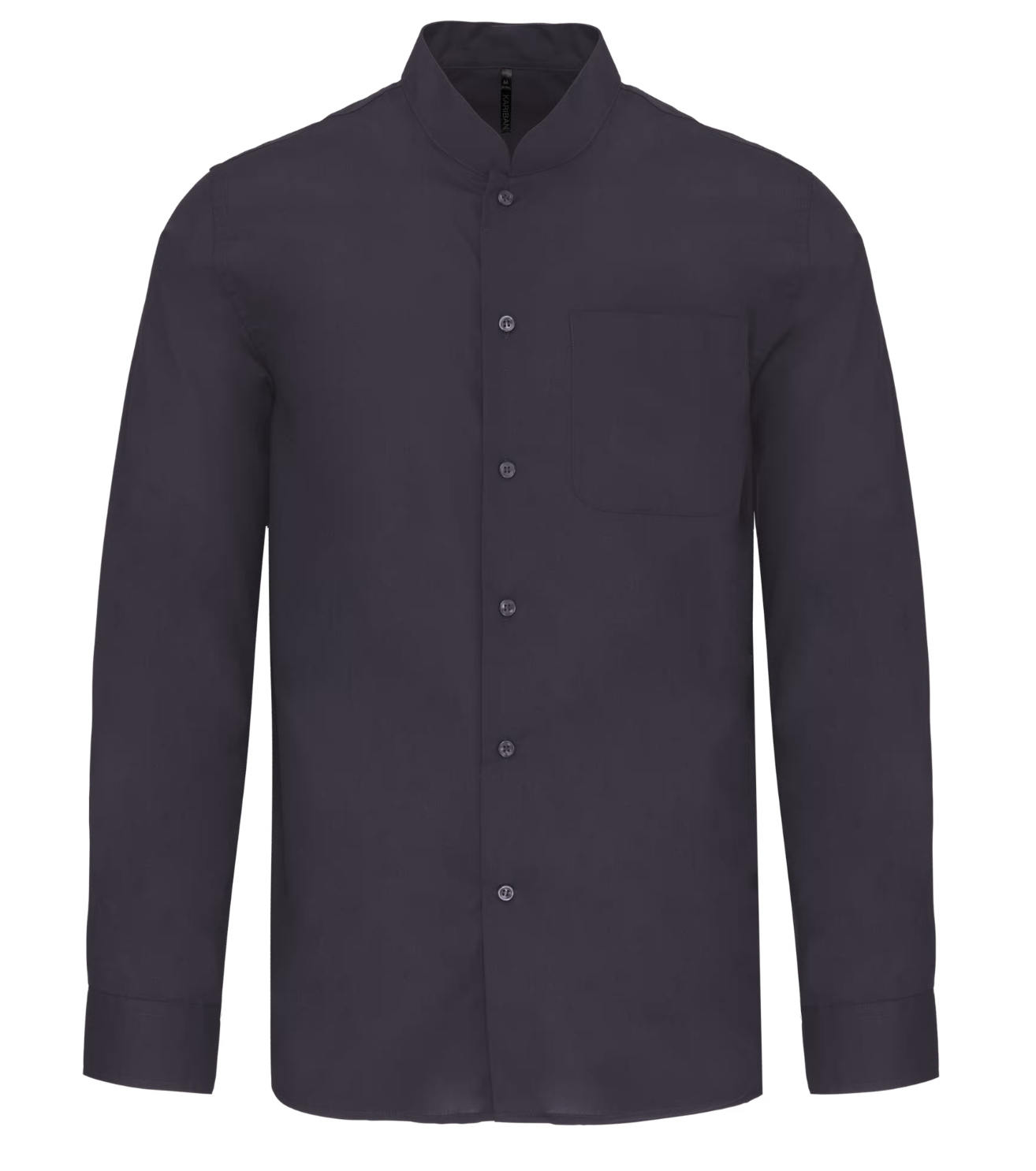 Chemise de Service Homme Manches Longues Col Mao KARIBAN