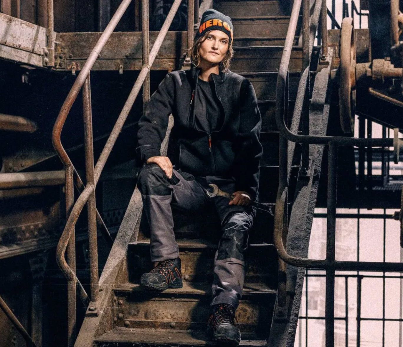 Sweat Sans Capuche de Travail Unisexe avec Zip OTAR-HEROCK