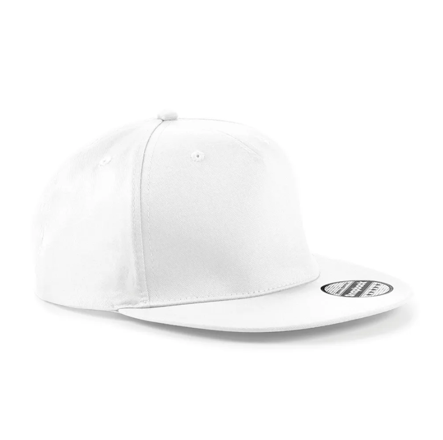 Casquette SnapBack Rapper 5 Panneaux Blanche BEECHFIELD | Tenues Pro