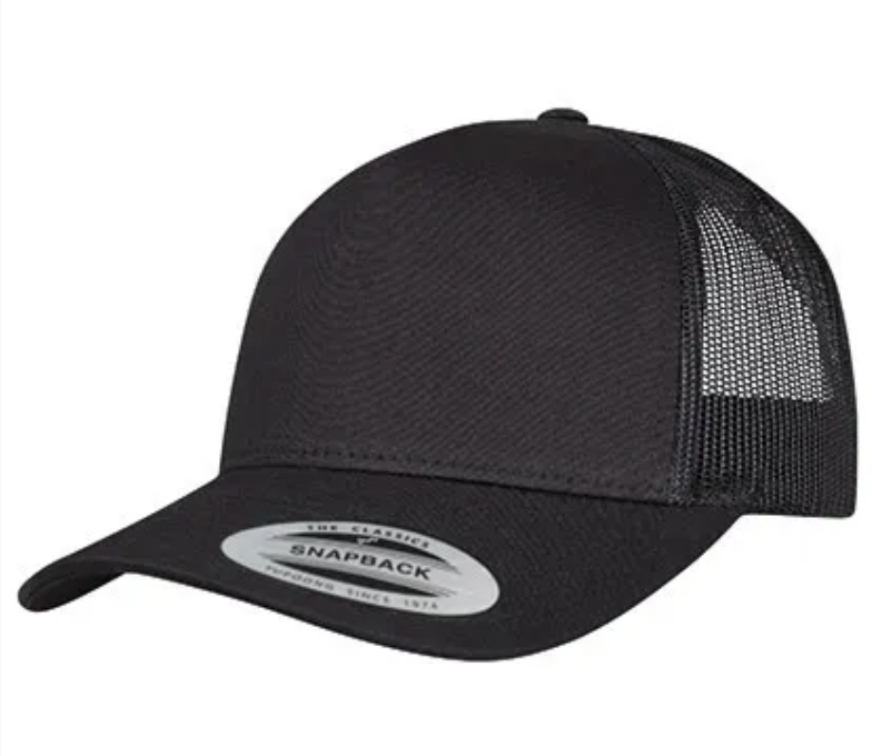 Casquette Trucker avec Fermeture Ajustable NOIR FLEXFIT | Tenues Pro