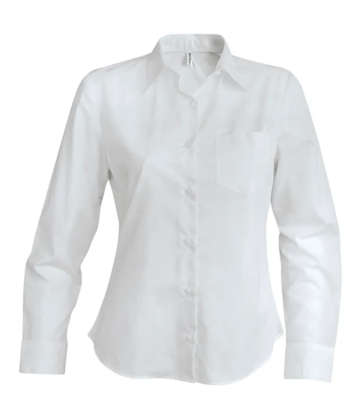 Chemise Service Femme Blanche Manches Longues KARIBAN | Tenues Pro