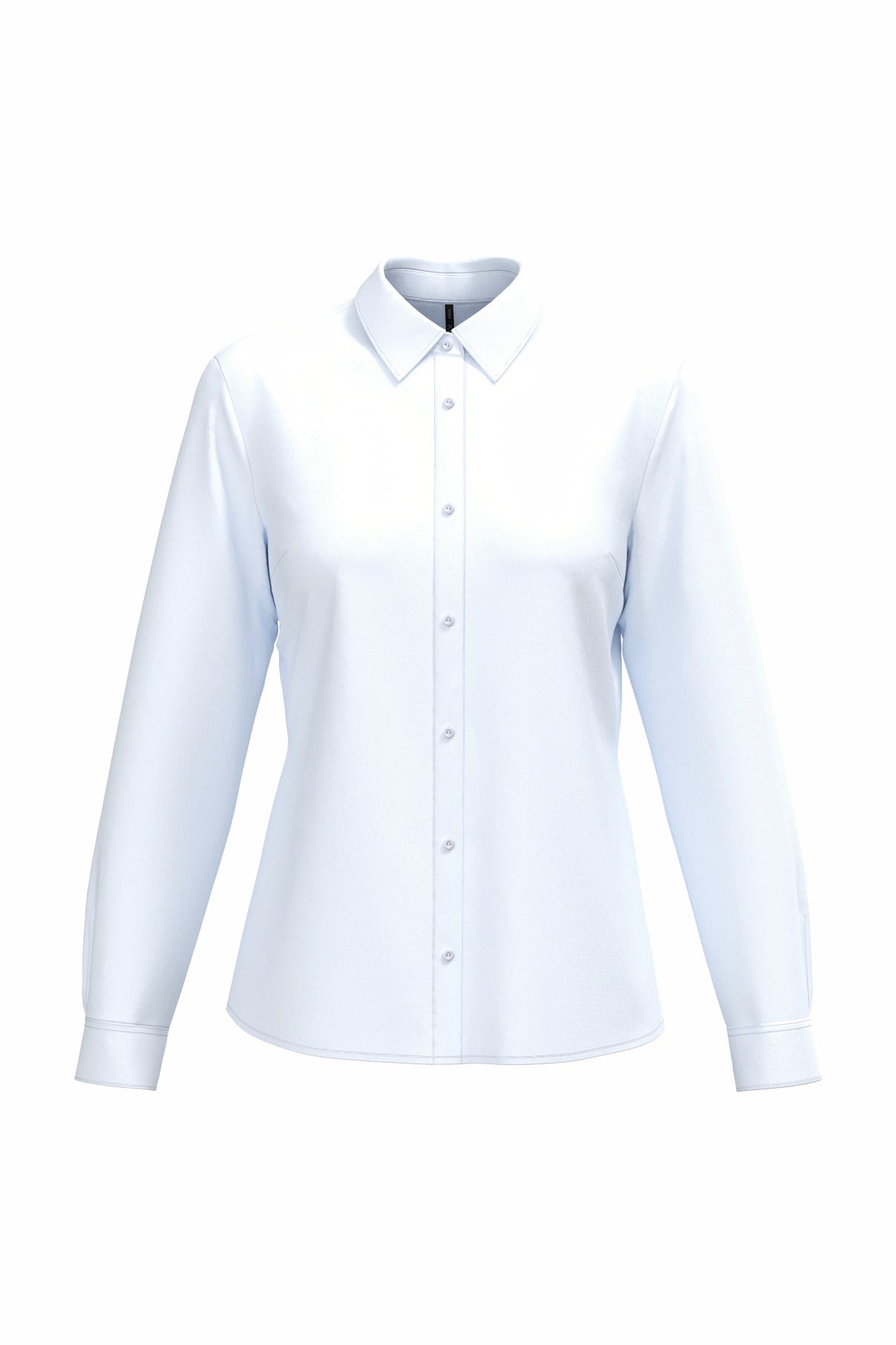 Chemise Service Femme Blanche Sans Repassage KARIBAN | Tenues Pro