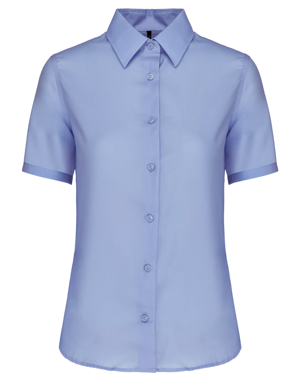 Chemise Service Femme Bleu Ciel Sans Repassage Manches Courtes KARIBAN | Tenues Pro