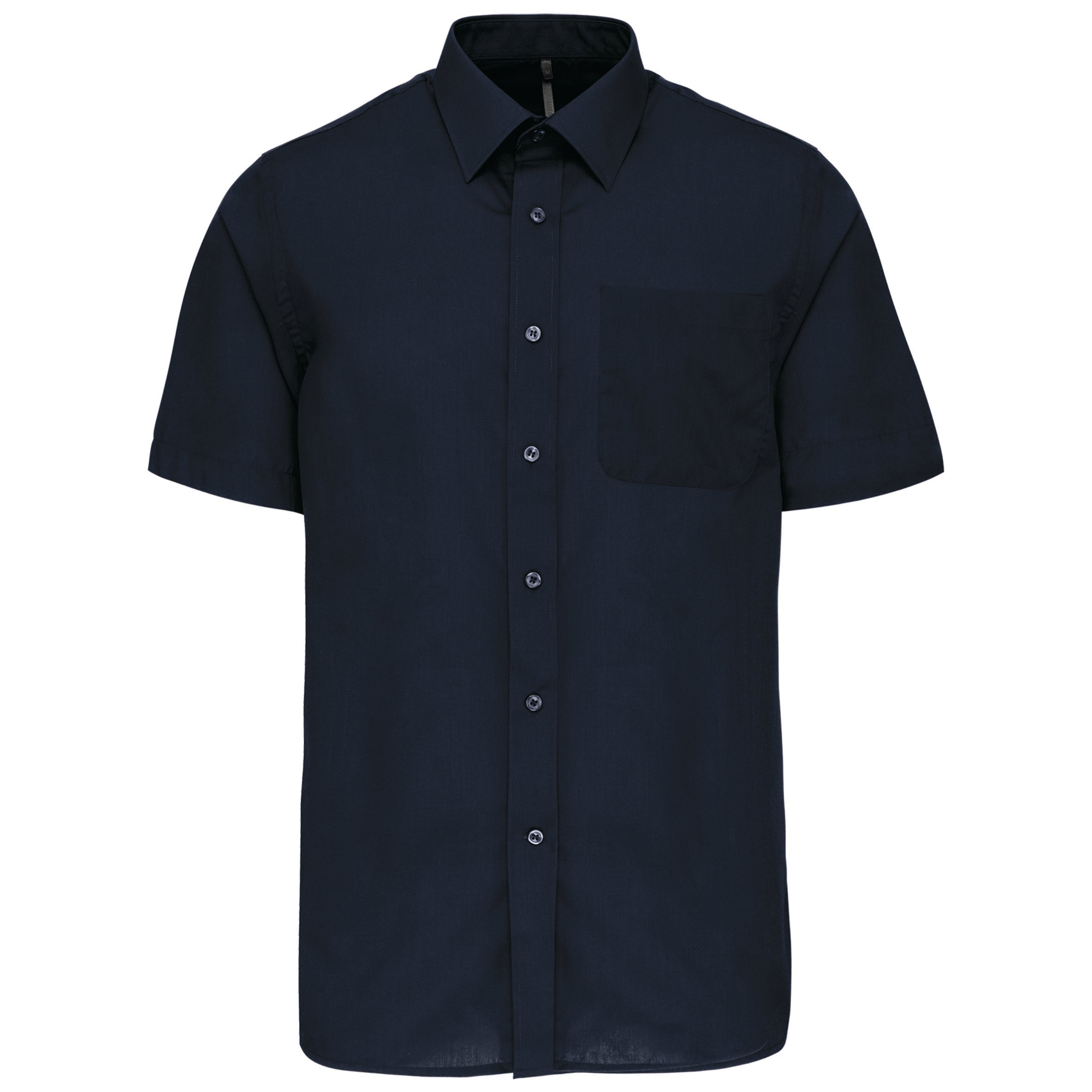 Chemise Service Homme Bleu Marine Manches Courtes KARIBAN | Tenues Pro