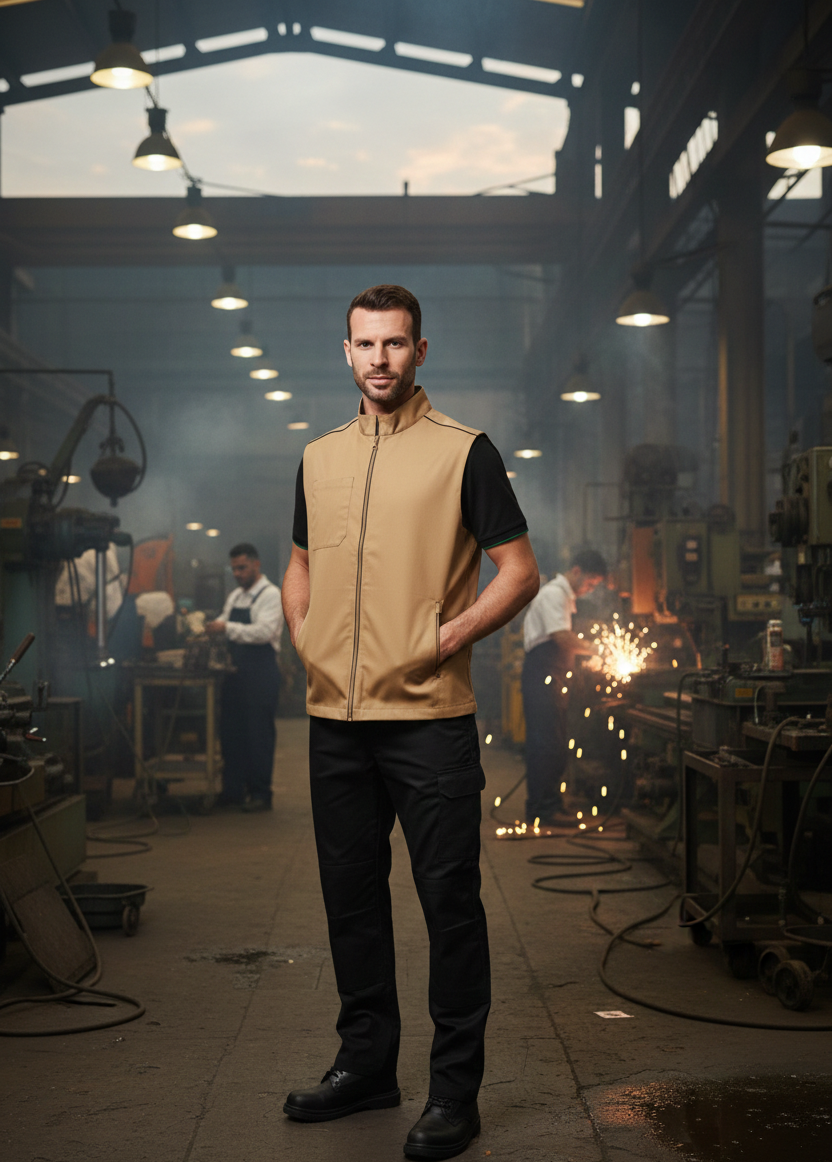 Gilet de Travail Homme Ultra Résistant WK