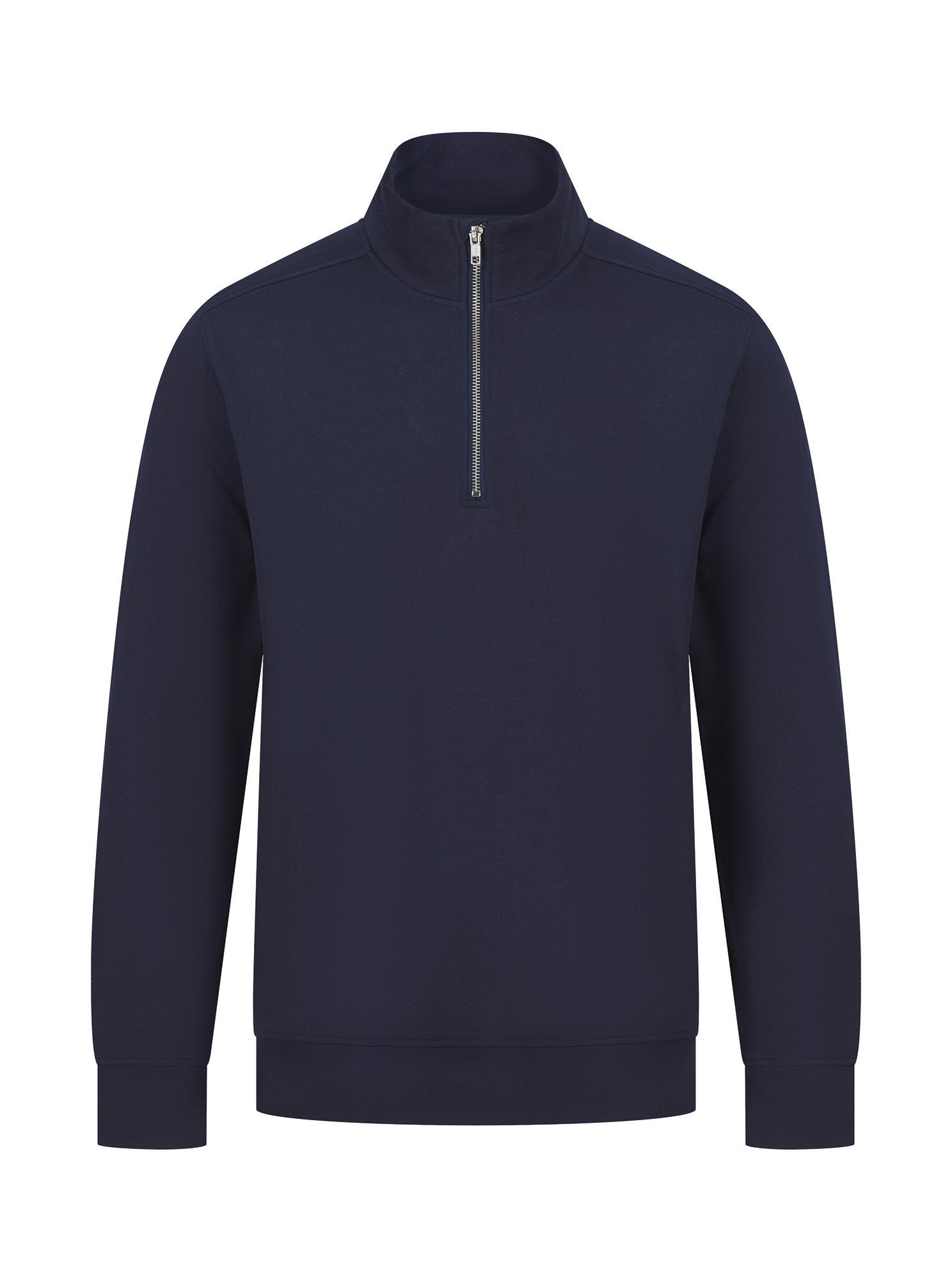 Sweat Sans Capuche de Travail Unisexe Col Zippé HENBURY