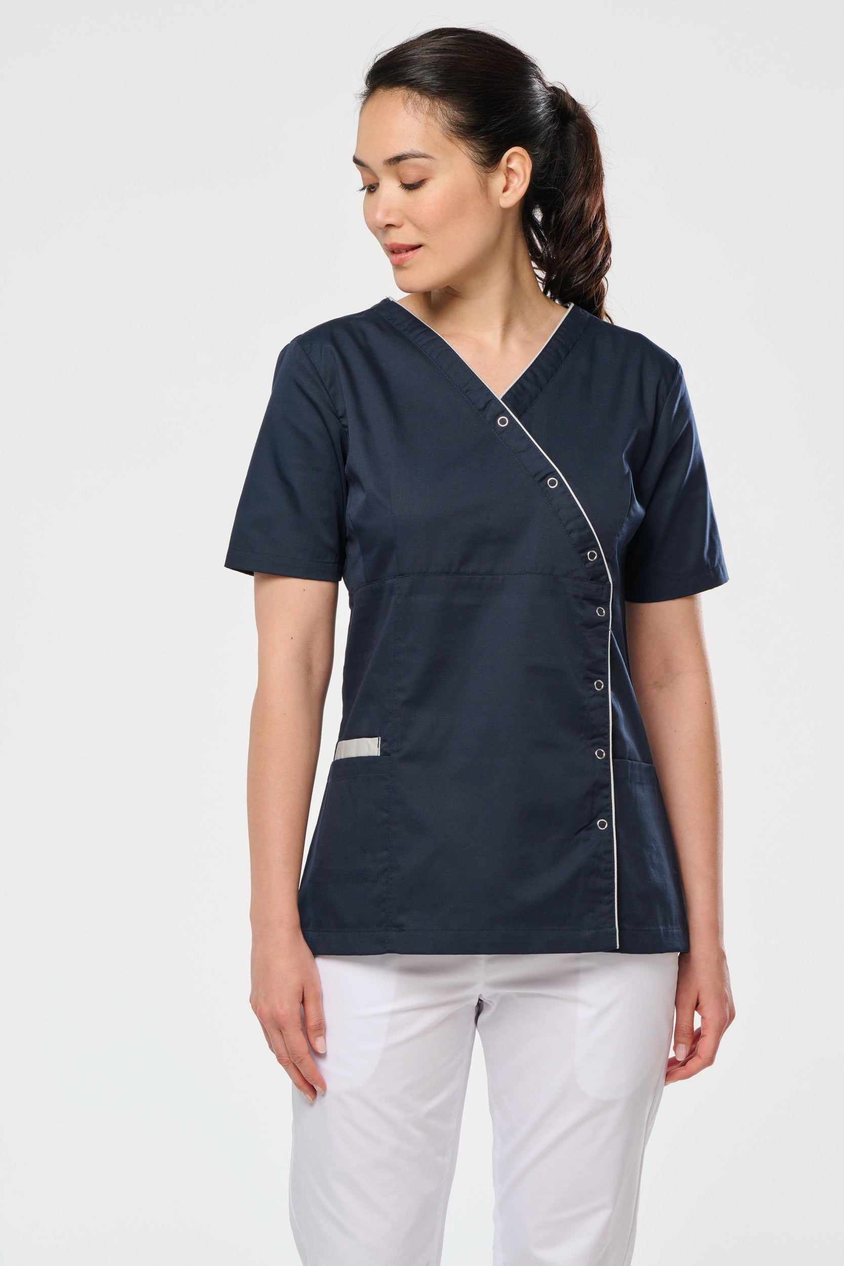 Blouse Femme de Chambre Boutons Pression WK