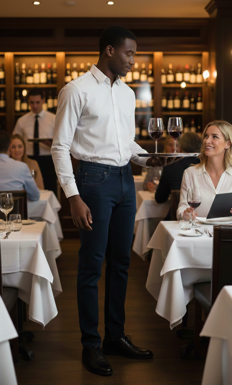 Pantalon de Service Homme Jean Basic KARIBAN