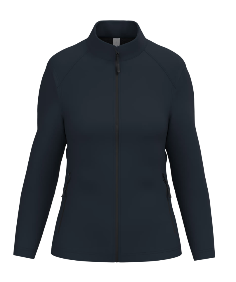 Softshell Manches Longues Femme BLEU NAVY 2 Couches IDEAL BASIC BRAND | Tenues Pro