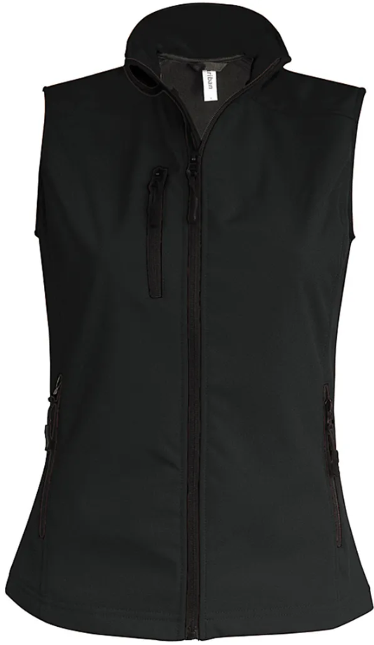 Softshell Sans Manches Femme NOIR 3 Couches KARIBAN | Tenues Pro