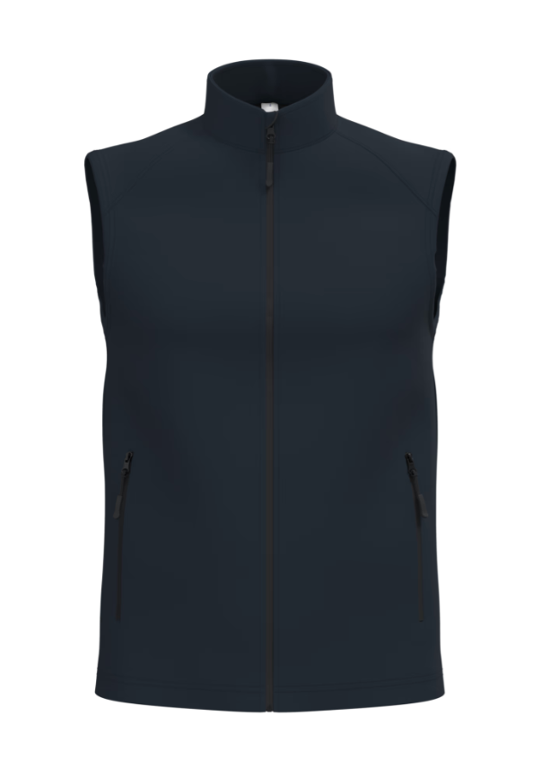 Softshell Sans Manches Unisexe 2 Couches BLEU NAVY IDEAL BASIC BRAND | Tenues Pro