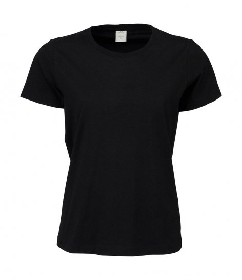 T-shirt Noir Manches Courtes Femme Coupe Ajustée TEE JAYS | Tenues Pro