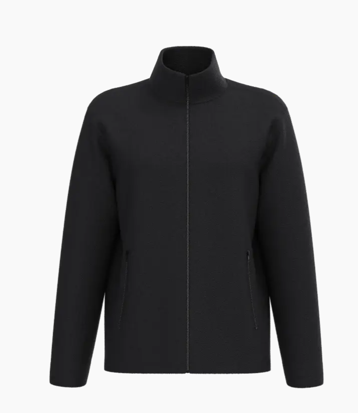 Veste Polaire Unisexe NOIR avec Zip IDEAL BASIC BRAND | Tenues Pro