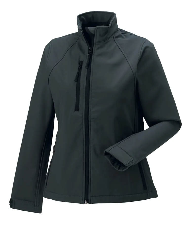 Veste Softshell Manches Longues Femme GRIS FONCE Premium RUSSELL | Tenues Pro
