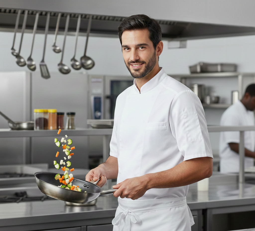 Veste de Cuisine Unisexe Manches Courtes Maille Pro PORTWEST