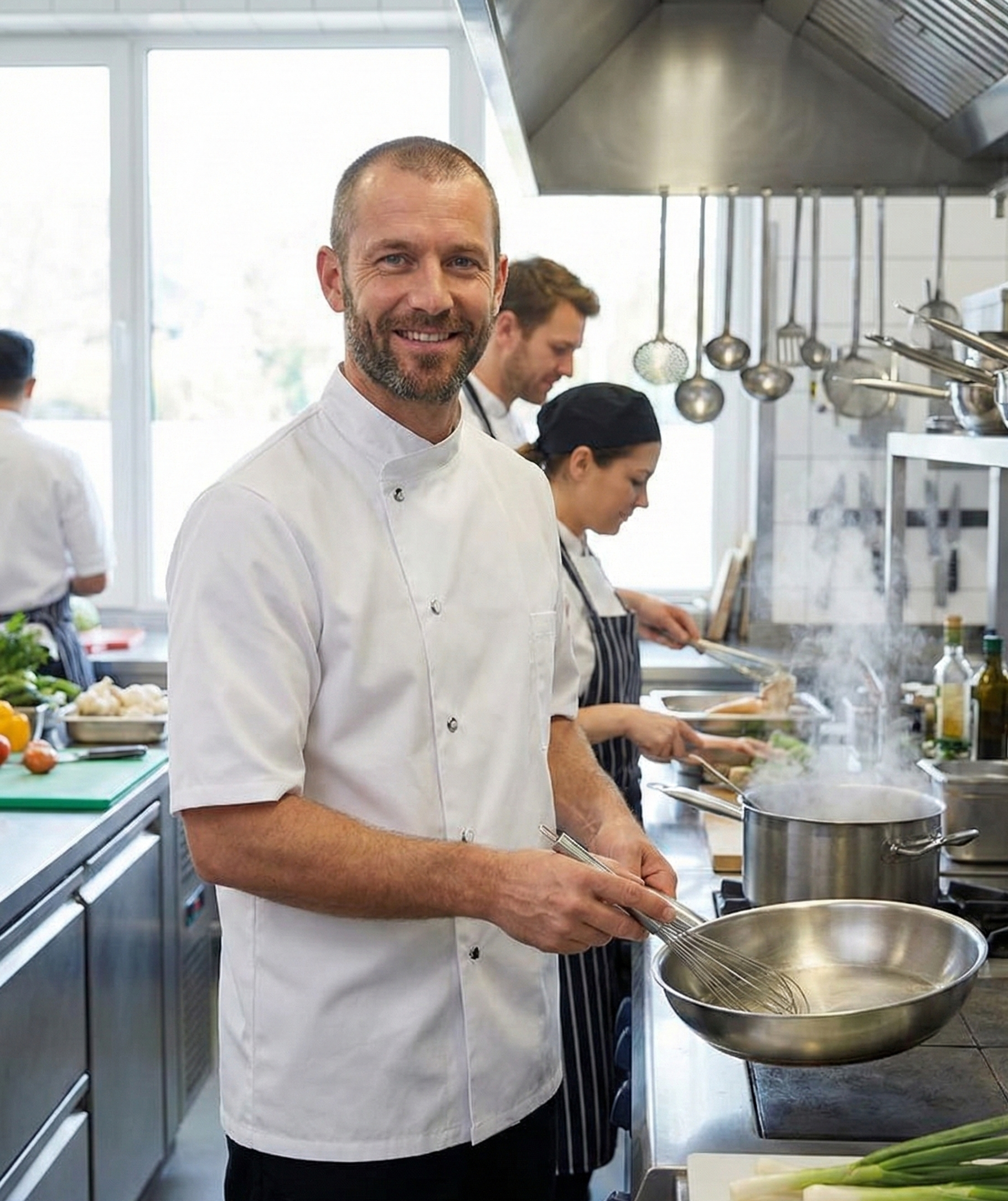 Veste de cuisine Homme manches courtes