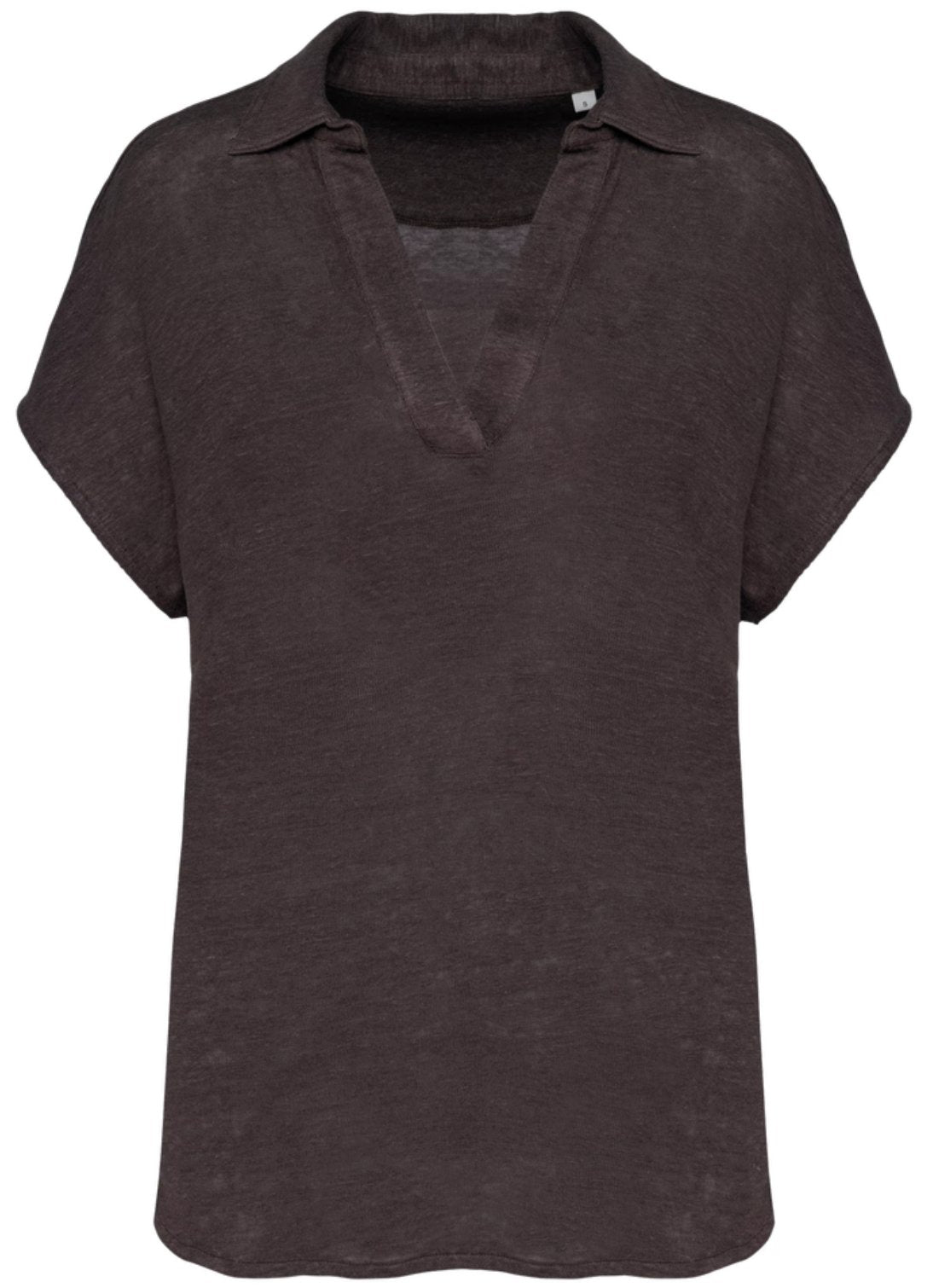Polo en lin manches courtes femme - Tenues Professionnelles
