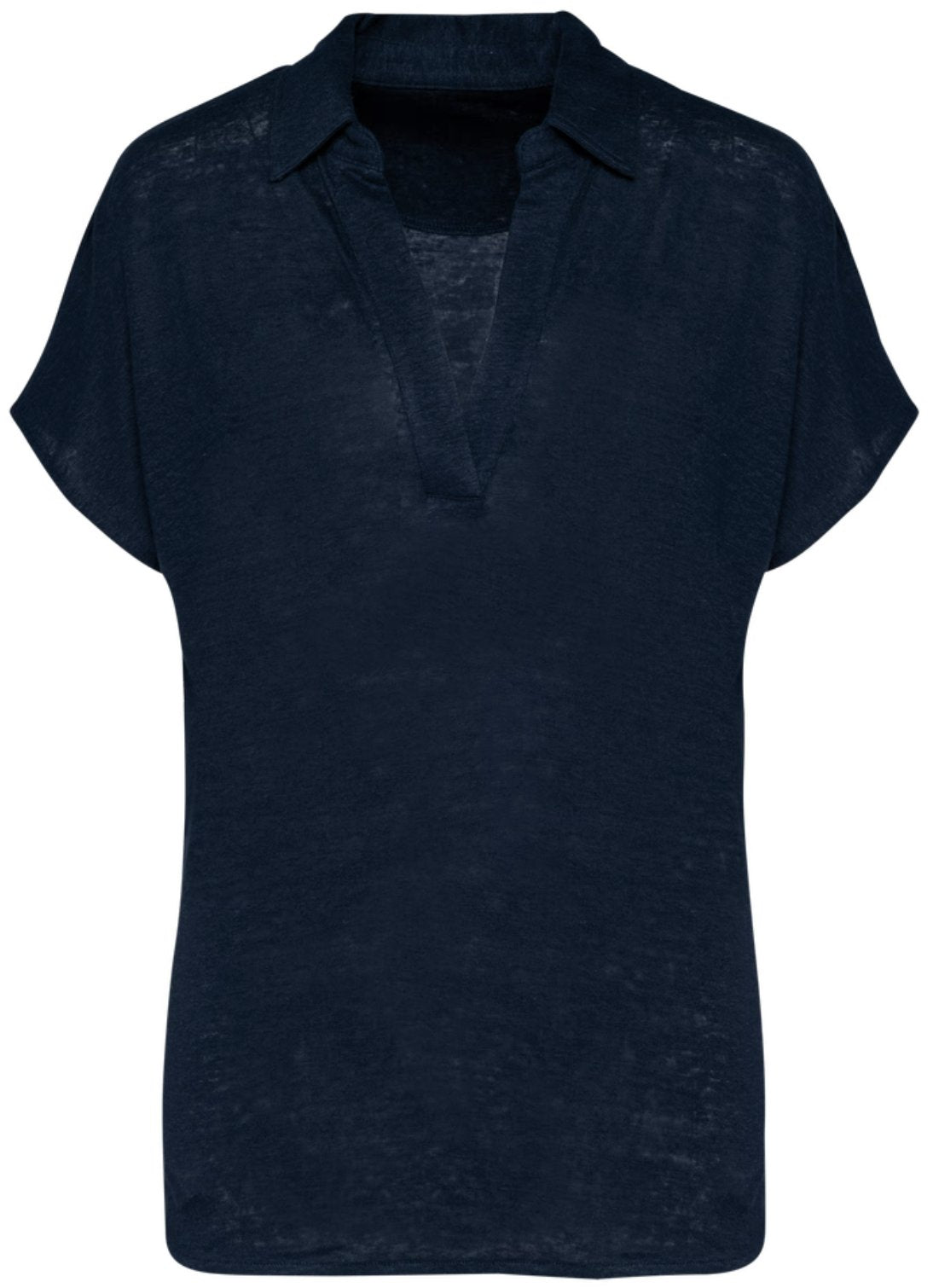Polo en lin manches courtes femme - Tenues Professionnelles