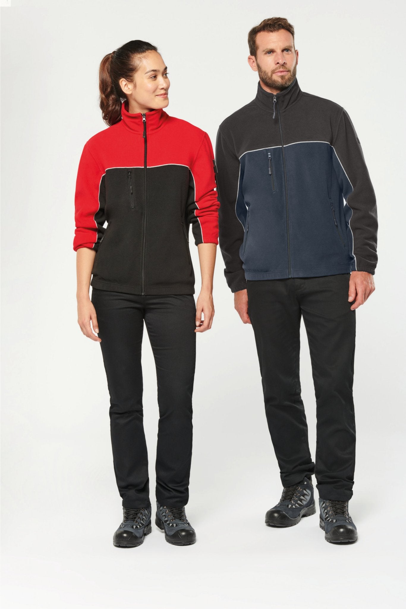 Veste Micropolaire Bicolore Écoresponsable - Uniformes Riviera