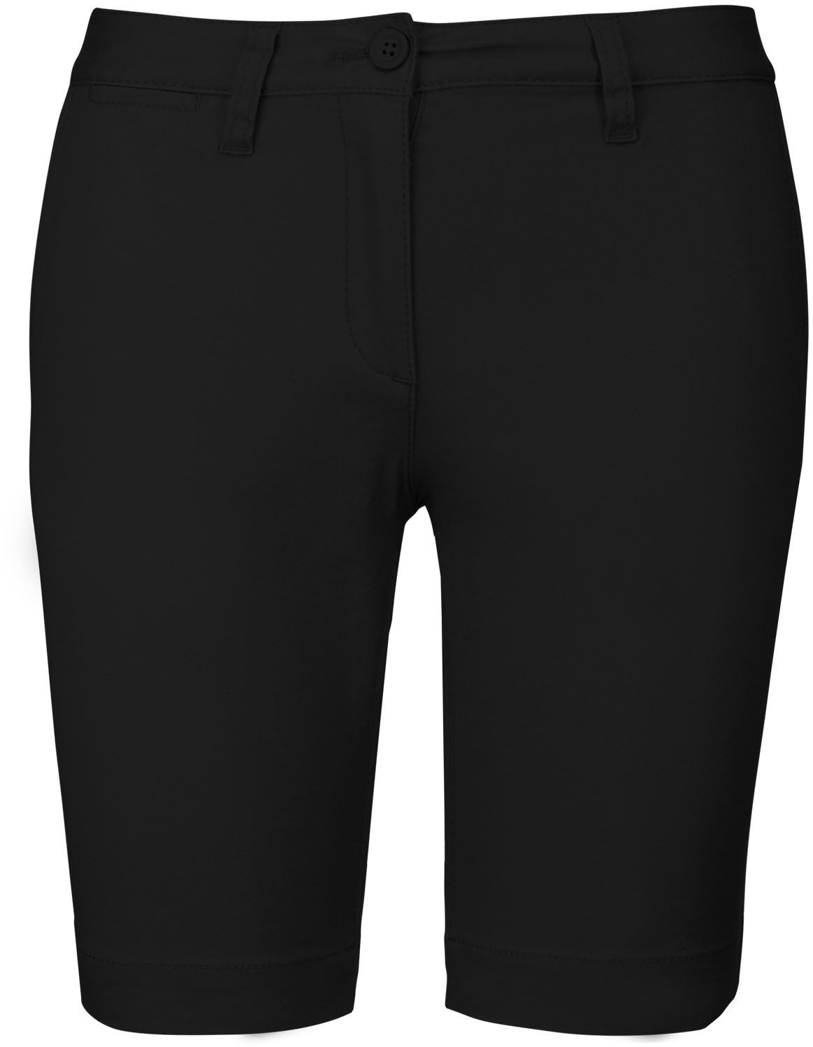 Bermuda Service Femme Chino Noir KARIBAN | Tenues Pro