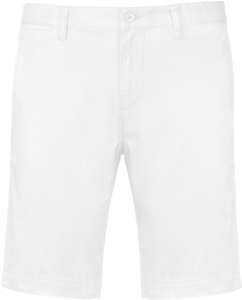 Bermuda Service Homme Chino Blanc KARIBAN | Tenues Pro
