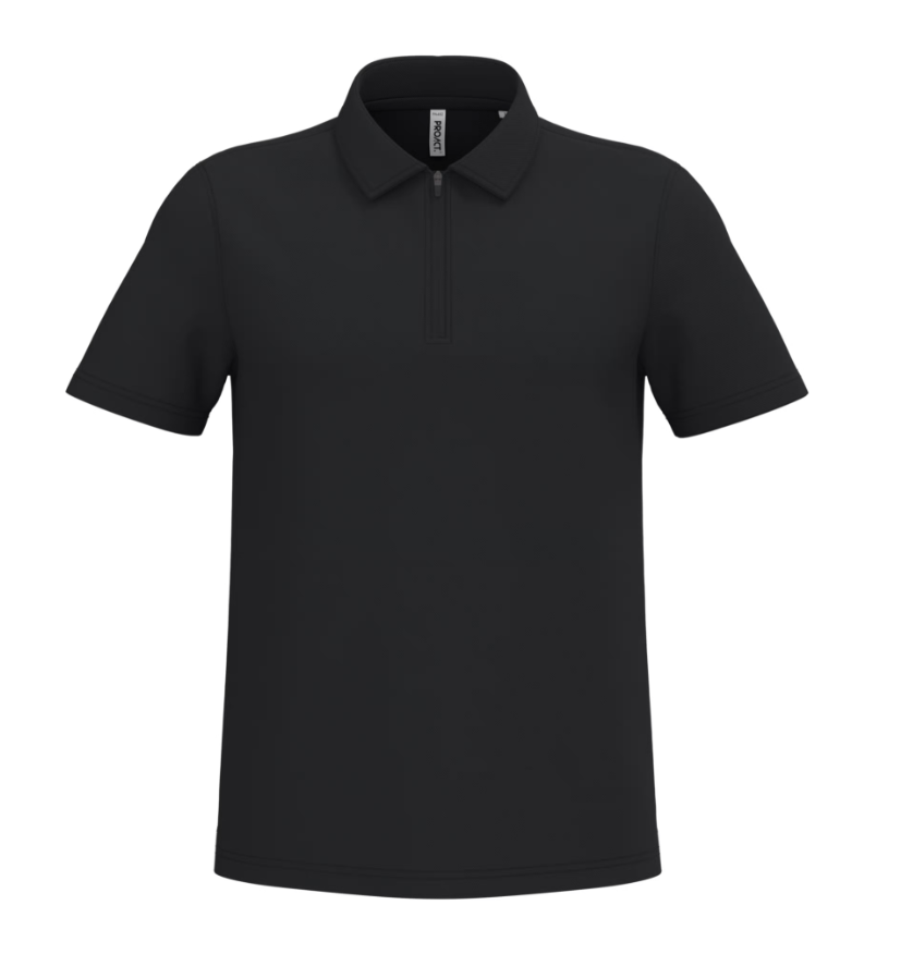 Polo de Sport Homme Col Zip 100% Polyester PROACT