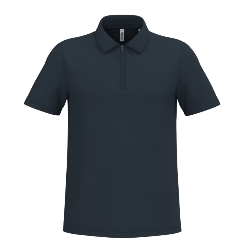 Polo de Sport Homme Col Zip 100% Polyester PROACT