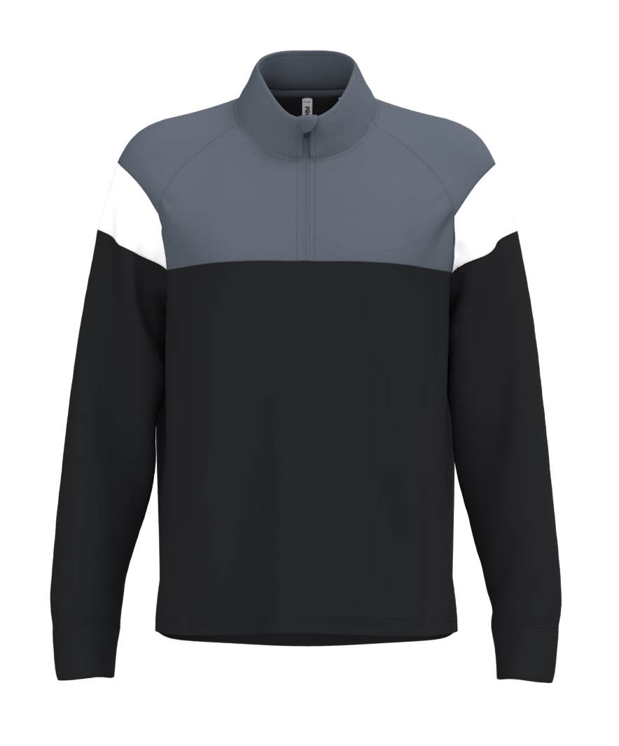 Sweat Sans Capuche de Sport Unisexe 1/4 Zip PROACT