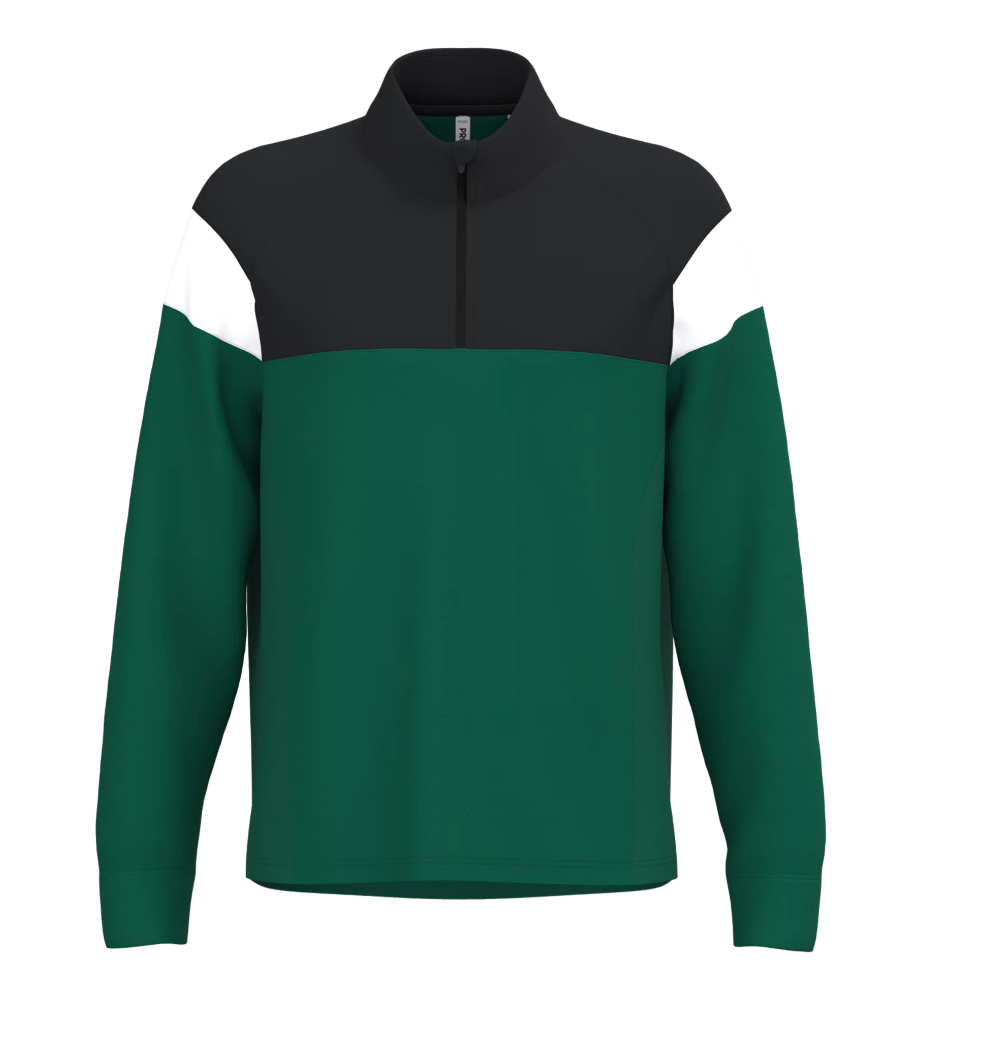 Sweat Sans Capuche de Sport Unisexe 1/4 Zip PROACT
