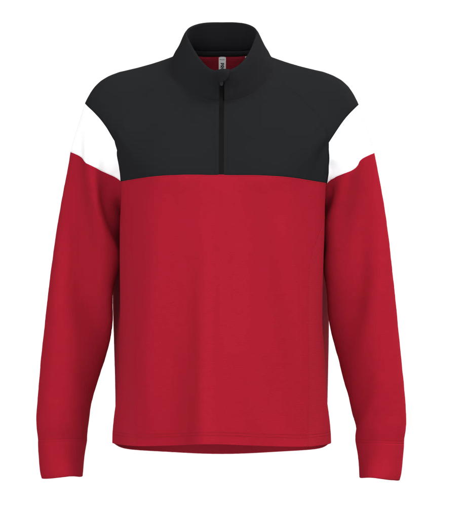Sweat Sans Capuche de Sport Unisexe 1/4 Zip PROACT