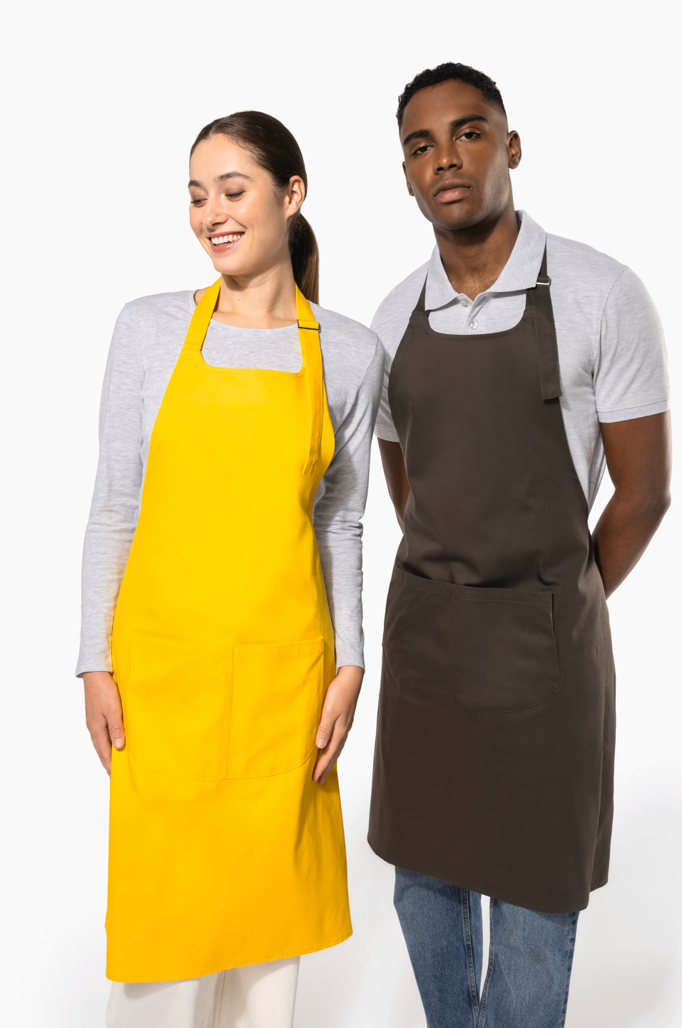 Tablier à Bavette avec Poche 100% Coton KARIBAN