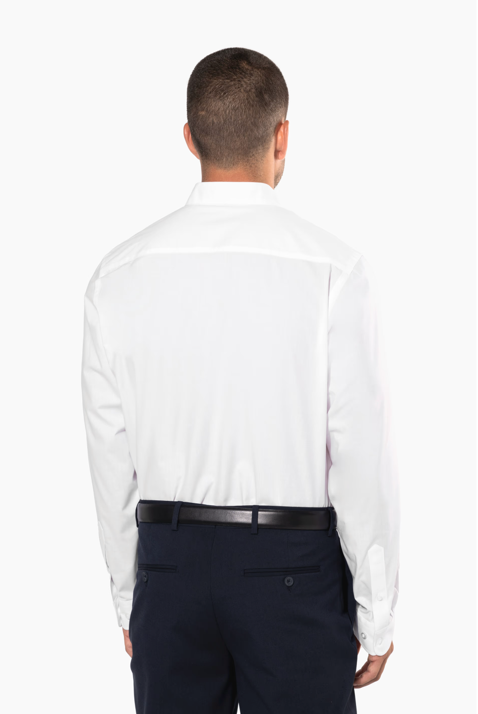 Chemise de Service Homme Manches Longues Col Mao KARIBAN