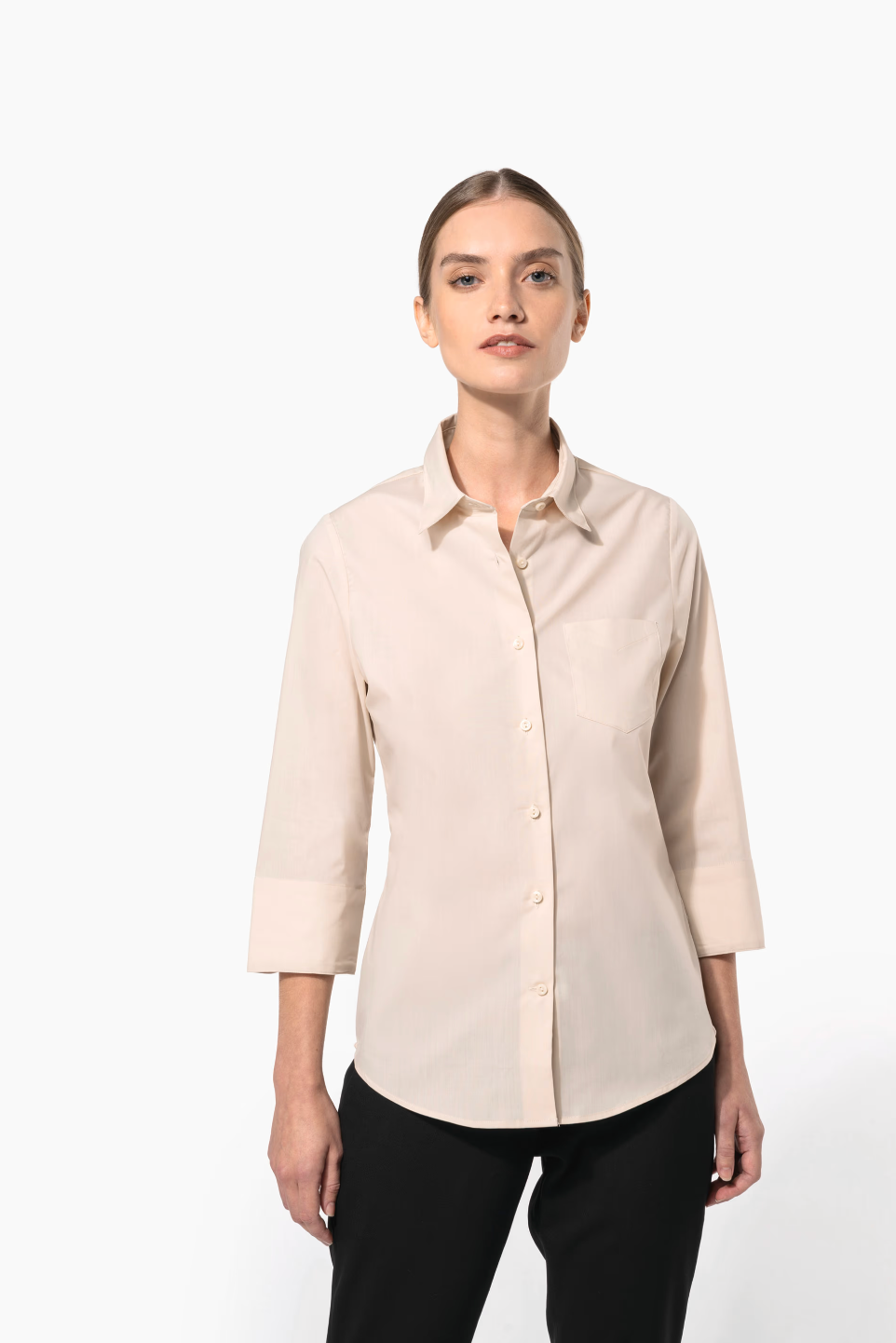 Chemise de Service Femme Manches 3/4 Polycoton KARIBAN