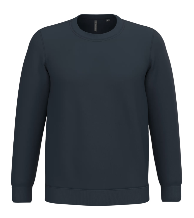 Sweat Sans Capuche de Sport Unisexe Polycoton KARIBAN