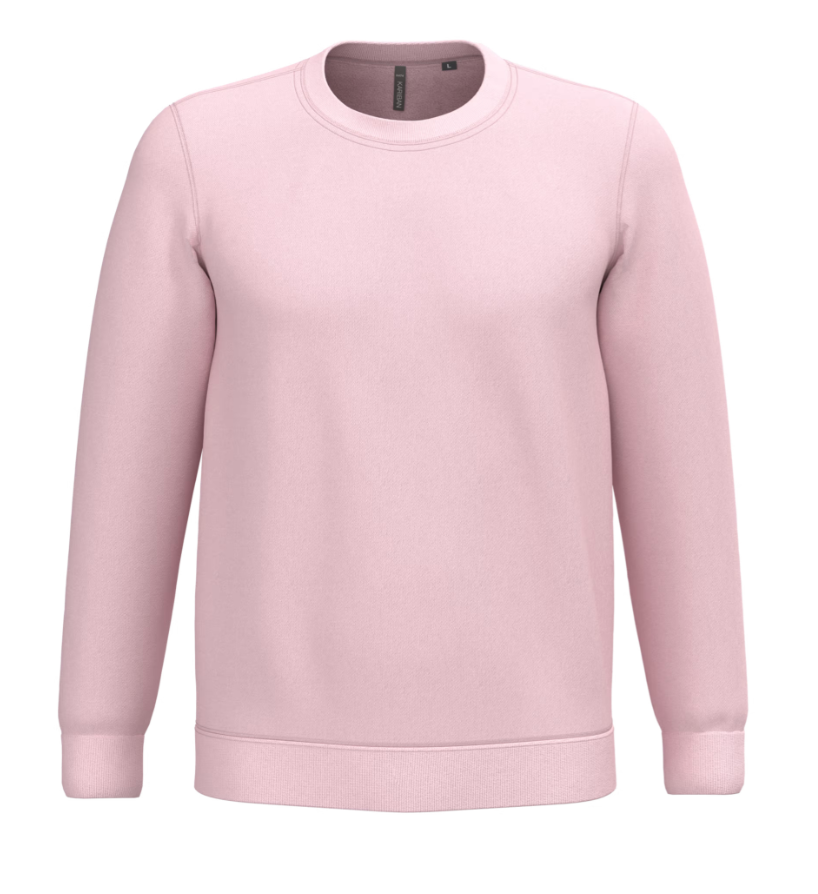 Sweat Sans Capuche de Sport Unisexe Polycoton KARIBAN