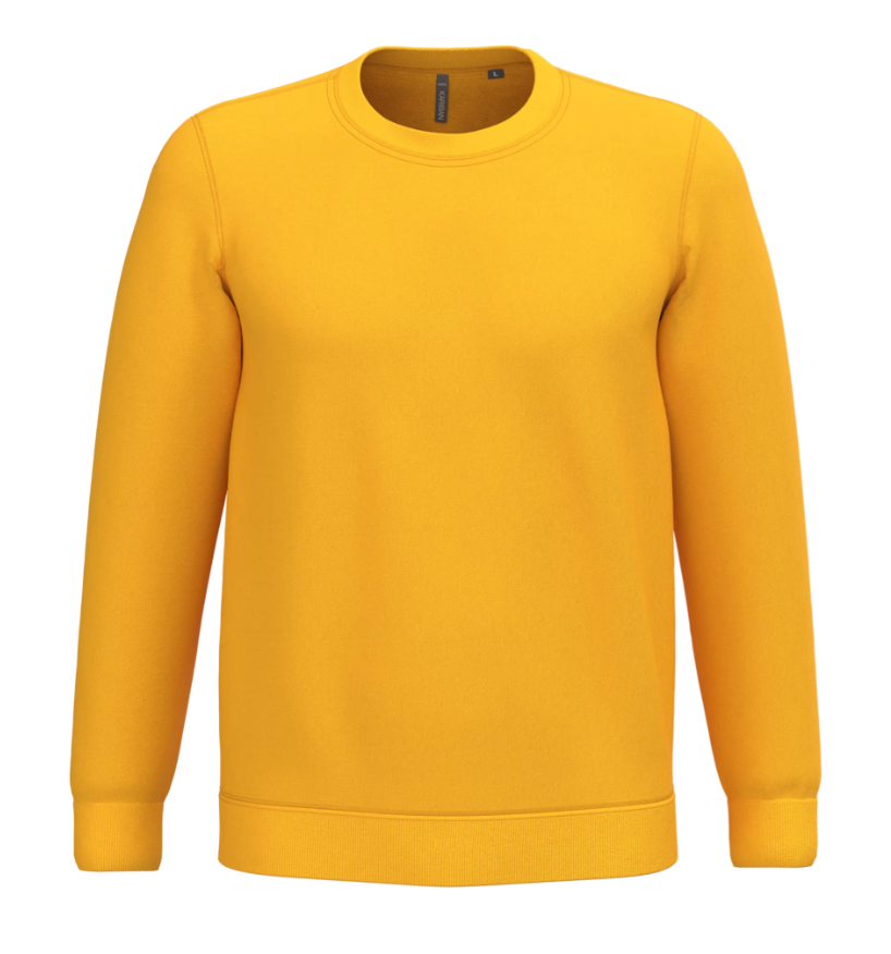 Sweat Sans Capuche de Sport Unisexe Polycoton KARIBAN