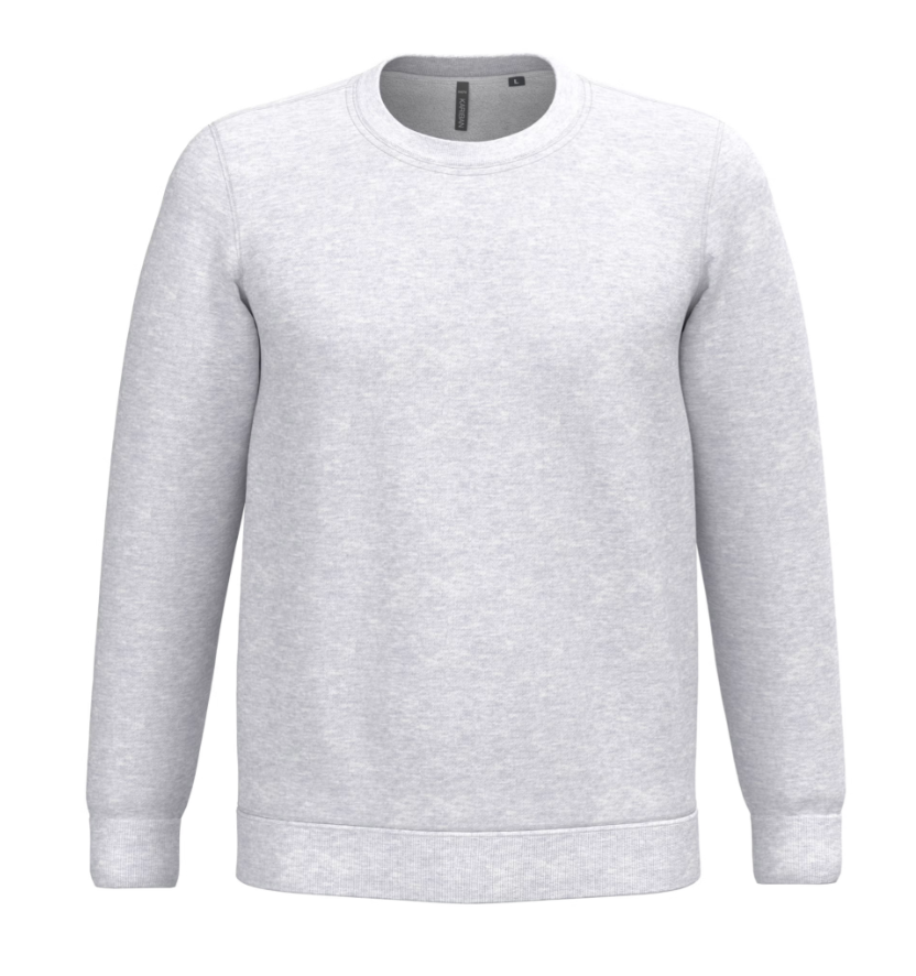 Sweat Sans Capuche de Sport Unisexe Polycoton KARIBAN