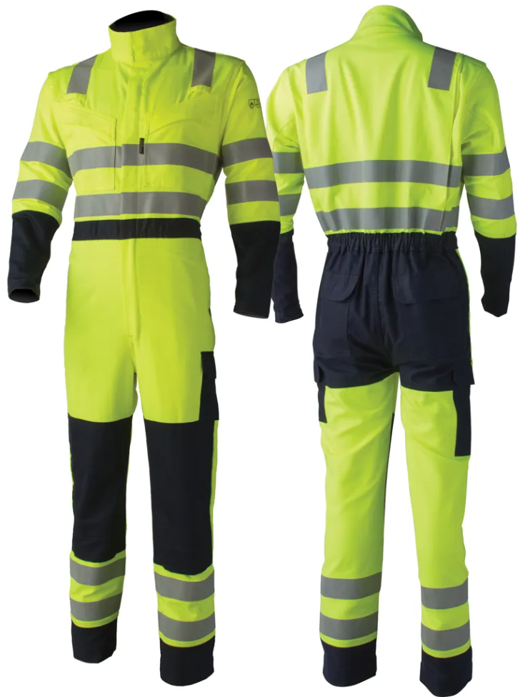 Combinaison de Travail Haute Visibilité Anti-Feu Homme Ignifuge et Anti-Statique THOR-COVERGUARD