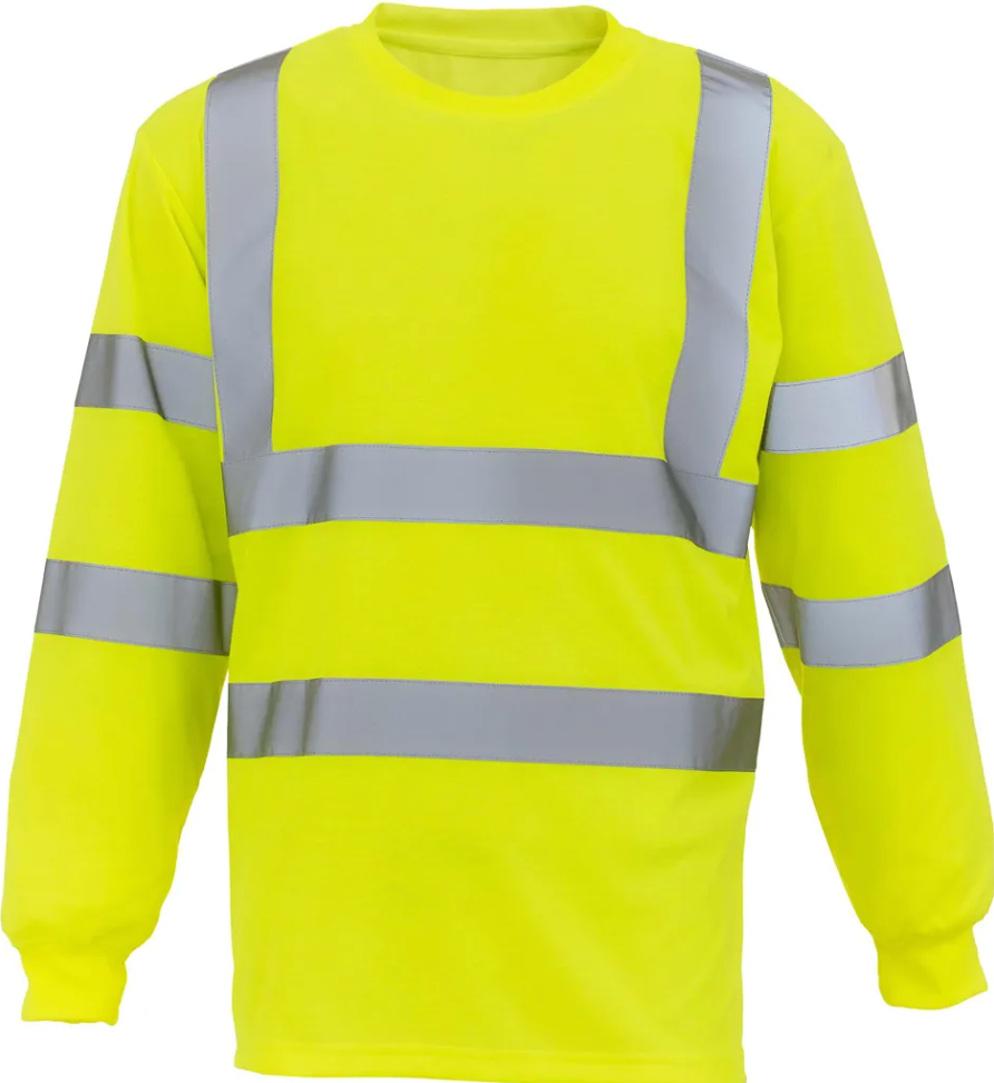 T-shirt de Travail Haute Visibilité Unisexe Manches Longues YOKO