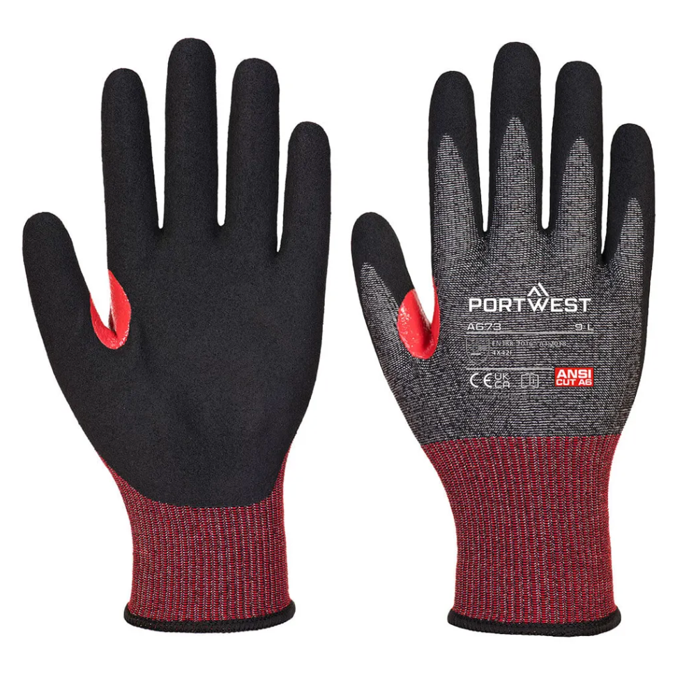 Gant de Travail Anti-Coupure Unisexe Mousse Nitrile F18 PORTWEST