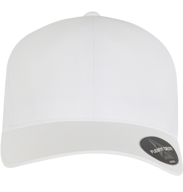 Casquette Delta Cap Blanche Ajustable FLEXFIT | Tenues Pro